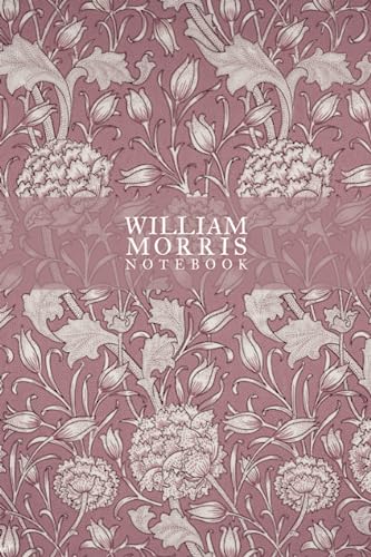 William Morris Vintage Composition Notebook. wild tulip pattern. 6x9 inch format, 120 blank white pages. Art and craft style: For notes, travel, ... college, university, journal (Morris series)
