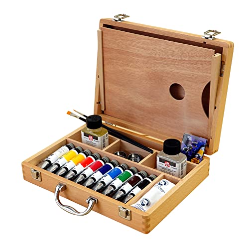 Talens - Una caja con Paquete de 10 tubos básicos de pintura al óleo Van Gogh, multicolor, talla única, Juego de 16 piezas