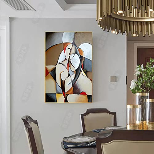 GEMMII Artista Picasso, obras de arte famosas, pinturas en lienzo de mujer de ensueño abstracto, cuadro de pared Vintage, decoración del hogar, 42x60cm sin marco