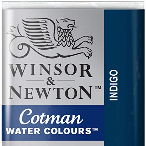 Winsor & Newton Cotman Acuarela En Pastilla, Indigo, 1,9x1,6x1,1 cm