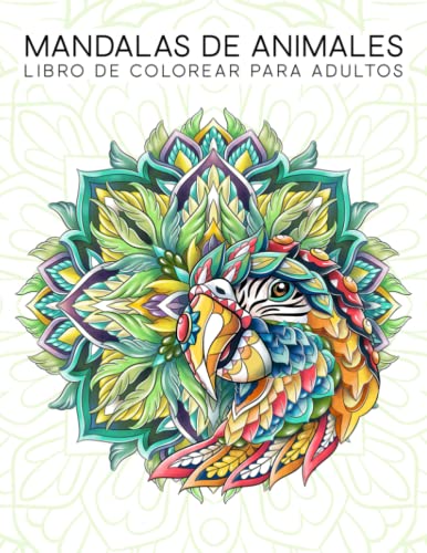Libro de colorear para adultos: Mandalas de animales