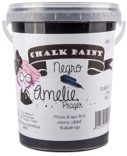 Amelie Prager 1000-25 Pintura a la Tiza, Negro, 1 l