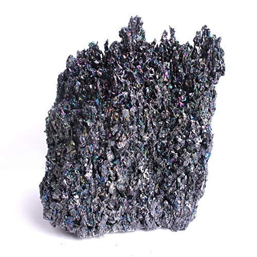 ZZLLFF 1pc Rainbow Carborundum Silicon Carbide Mineral Crystal Specimen Reiki (Color : Rainbow 30 50g)