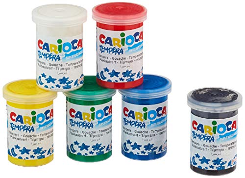 Carioca - Caja con 6 vasos témpera 35 gr. (K73060035)