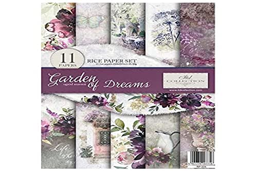 ITD Collection Papier de riz, Papel, Garden of Dream, 29,7 x 21 cm