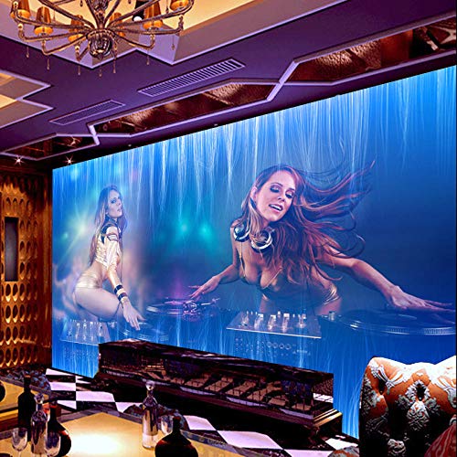 Gran mural_ktv fondo de pantalla sexy belleza discoteca gran bar casino papel pintado a papel pintado pared dormitorio autoadhesivo wallpaper fotos blanco infantil Fotomural 3d vintage f-400cm×280cm