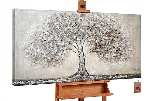 YS-Art Cuadro hecho a mano por El árbol de la vida con pinturas acrílicas