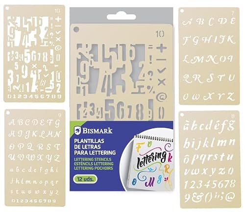 Bismark Plantilla para Lettering-12 Alfabetos en diferentes tipografías