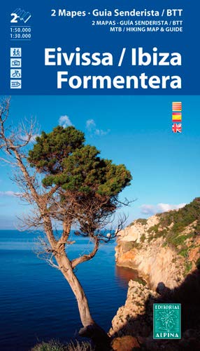 Eivissa/Ibiza-Formentera. 2 mapas excursionistas. Guías excursionista y BTT. Escala 1:50.000/1:30.000. Editorial Alpina. (ALPINA - Divers)