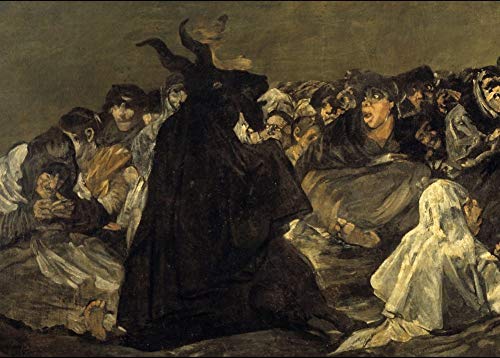 Póster con la reproducción del cuadro de Goya 