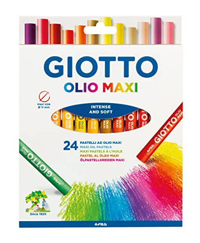 Giotto Olio Maxi Pastel al Óleo, Estuche 24 Uds.