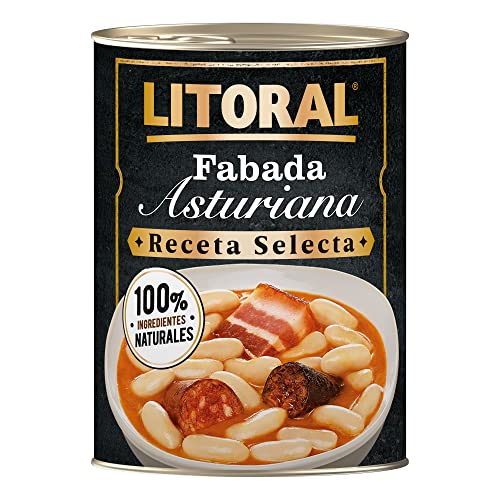 Nestlé Litoral Fabada Asturiana - Receta Selecta de Plato Preparado sin Gluten, Pack de 6 x 420 g, Total 2.52 Kg