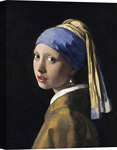 Art Print Cafe – Cuadro – Impresion sobre Lienzo – Jan Vermeer, La Joven de la Perla – 100x70 cm