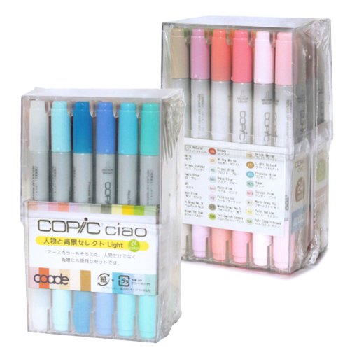 Copic Ciao Markers 24pc Light (The Person and the Background Select) by Copic Markers