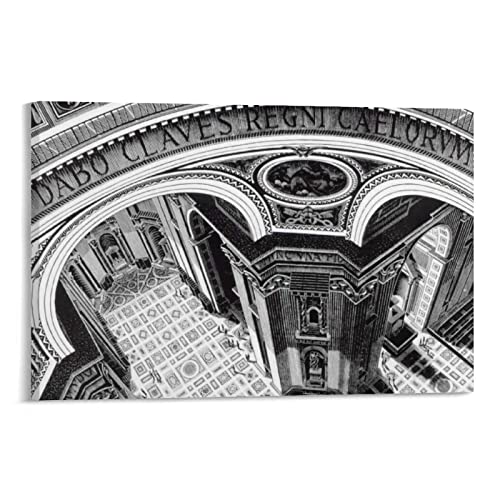 MC Escher - Póster de póster de obras de arte geniales de pintura para pared, lienzo, impresiones colgantes, 20 x 30 pulgadas (50 x 75 cm)