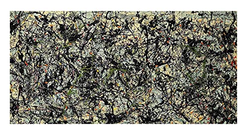 Ipinet Lucifer de Jackson Pollock Cuadro en Lienzo| Lienzos Decorativos | Cuadros Decoración Dormitorios | Cuadros Decoración Salón | Cuadros y láminas (70x140cm (27.5x55.1in, Sin Marco)