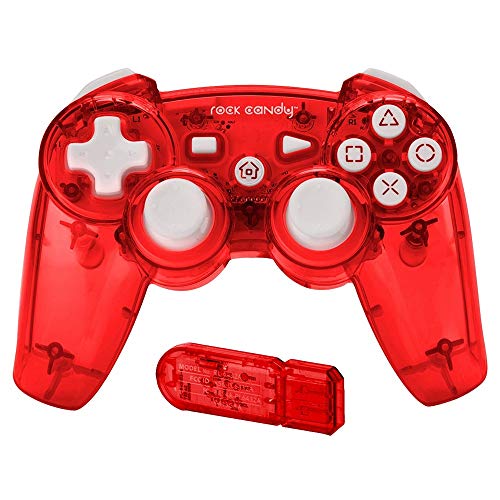 PDP - Mando Wireless Rock Candy, Color Rojo (PlayStation 3)