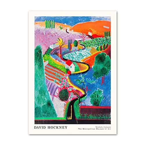 GFMODE Pósteres de David Hockney, Lienzo Colorido, Arte de Pared, Pintura de David Hockney, Impresiones de David Hockney para Sala de Estar, decoración del hogar, imágenes de 50x70cm sin Marco