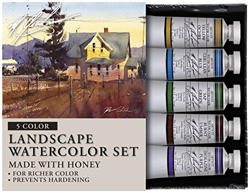 M. Graham Tube Watercolor Paint Landscape 5-Color Set, 1/2-Ounce by M. Graham & Co.