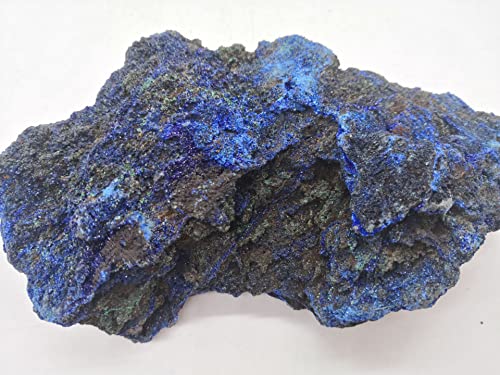 XIALITR azurita 1pcs 70g Natural Azurite Malachite Geode Crystal Mineral Especímetro Reiki Healing Stone Collectible