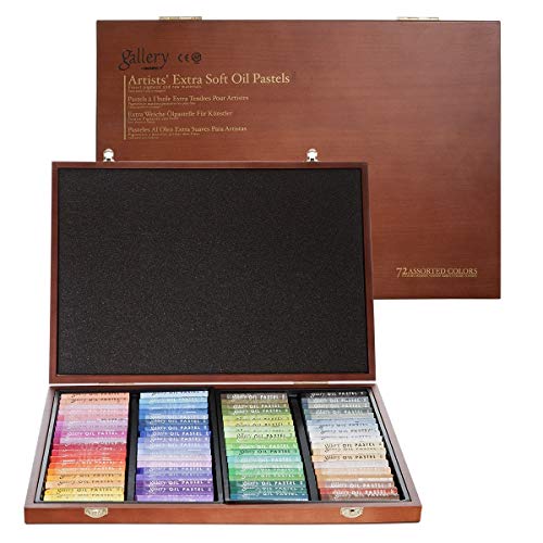 Mungyo Gallery Soft Oil Pastels Wood Box Set of 72 - Assorted Colors by Mungyo Gallery