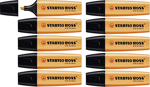 Rotulador stabilo boss fluorescente 70 naranja