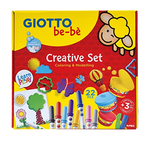 GIOTTO Be-Bè Creative Set, Coloring & Modelling, 22 piezas