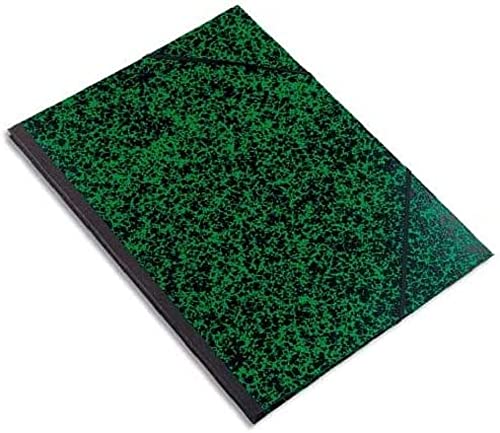 Exacompta 542000E - Carpeta de dibujo annonay con gomas elásticas, A3, 32 x 45 cm, color verde
