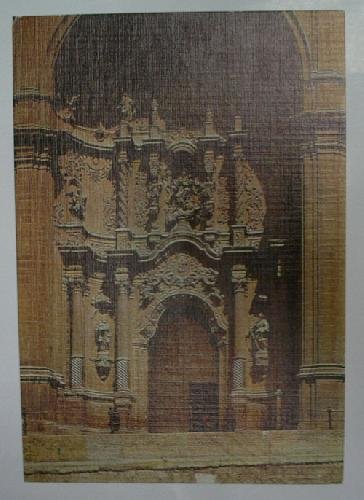 Antigua postal. Old post card. Nº 8. ALCAÑIZ. Fachada de la ex - colegiata de Sta. María La Mayor. (estilo barroco)