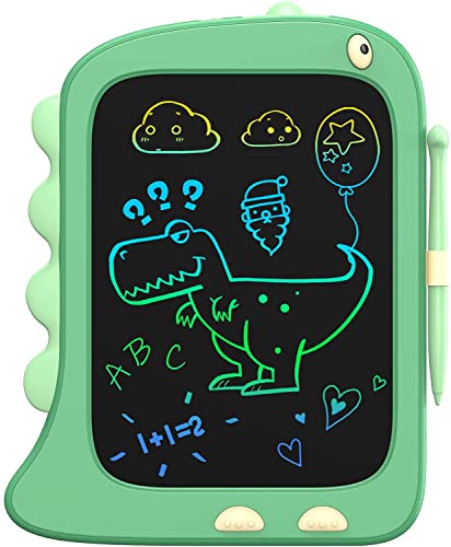 ORSEN Tableta de Escritura y Dibujo LCD 8,5 Pulgadas, Electrónico, Pizarra Infantil, Juguetes de Dinosaurio Regalo de Cumpleaños para Niños de 2 - 7 Años, Verde