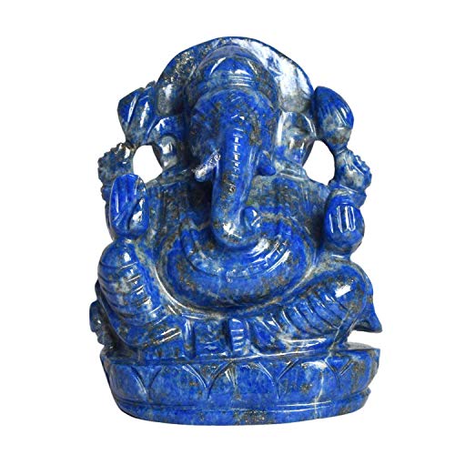 Lapis Lazuli Ganesha Statue Aproximadamente 1354.00 CT Dios Ganesh, Estatua de Ganpati, ídolo de Lord Ganesha - Pieza de Muestra del artículo de Regalo