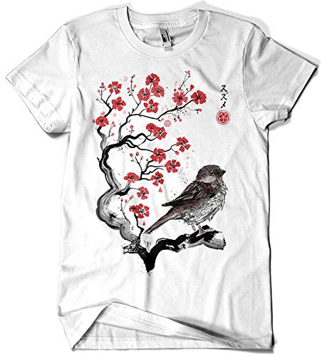 Camisetas La Colmena 7102-Little Sparrow Sumi-e (Dr.Monekers)