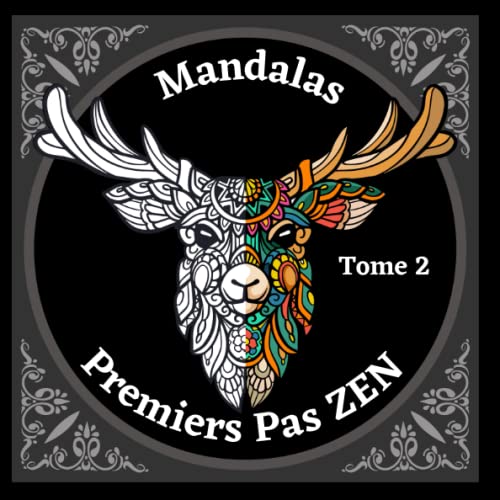 Mandalas Premiers Pas ZEN - Tome 2: 60 modèles en couleurs de Mandalas style Zentangle pour un Apprentissage Facile. Apprendre à BIEN Colorier les Mandalas - Art thérapie pour Débutants