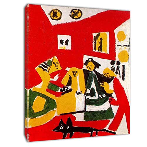 UNEVUE Pablo Picasso Póster Pintura En Lienzo Decoración De Obras De Arte Para Sala De Estar Dormitorios Pared Lienzos Decorativos《Las Meninas》