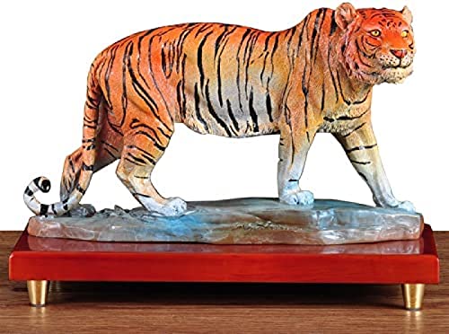 SHUBIAO Saturey Modelo Animal, Estatua de Tigre Pintura Decorativa Artesanía de latón Oficina Tienda Escaparate Decoración Regalo