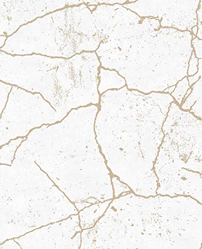 Superfresco Easy Gold Kintsugi - Papel pintado (1000 x 52 cm), color dorado