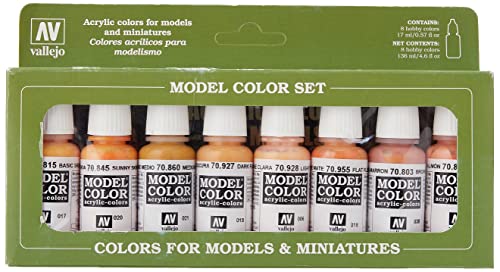 MODEL COLOR SET: Colores Acrílicos Piel – 8 Hobby Colors