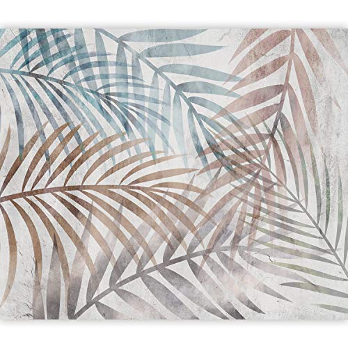 murando Fotomurales Hojas Tropicales 300x210 cm XXL Papel pintado tejido no tejido Decoración de Pared decorativos Murales moderna de Diseno Fotográfico Hojas de Palma Palme beige b-A-0763-a-a