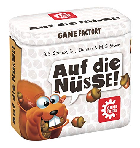 Game Factory-En las nueces, Dados crujiente, Mini práctica Caja de Metal, Juego de Viaje, para Adultos y niños a Partir de 8 años, Multicolor (646273)