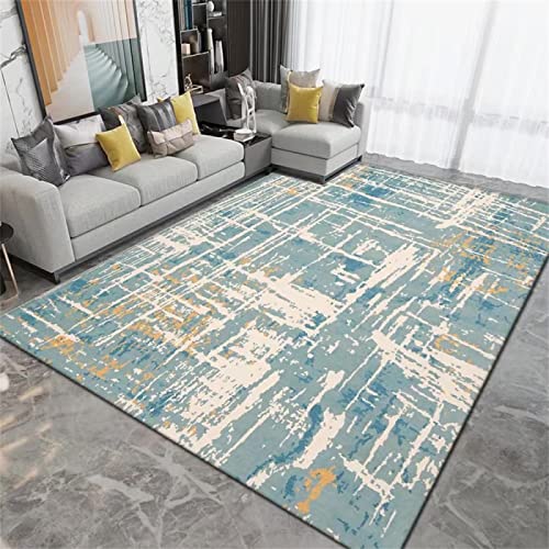 Alfombras A Medida Online Alfombra Silla Gaming La Alfombra Rectangular Azul es Resistente a Las Manchas y se Puede Lavar a máquina, Adecuada para restaurantes. 40X60cm