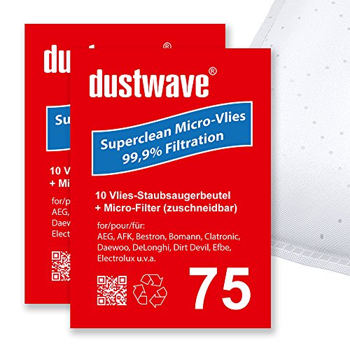 40 filtro de polvo bolsa (Super Pack) Adecuado para Dirt Devil – M 3050 Classic – Aspiradora – dustwave® Marca Bolsa para el polvo – Fabricado en Alemania + Incluye Micro de filtro