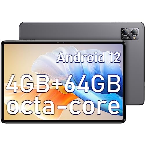 N-one Tablet Android 12, NPad S Tablet 10 Pulgadas, 4GB RAM + 64GB ROM(1TB/TF),Octa-Core 2.0GHz Mtk8183,1280x800 IPS,Cámara 2MP + 5MP 6600mAh,2.4G/5G WiFi,Bluetooth 5.0,Type-C