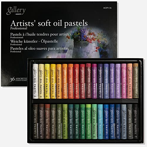 Mungyo Gallery Soft Oil Pastel for Artist Premium 36 Colours Drawing MOPV36
