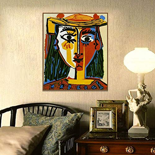 Obras de arte de Pablo Picasso - Cubismo Arte de la pared Decoración Carteles e impresiones Arte de la pared Pintura en lienzo Sala de estar Decoración de la pared del hogar 70x125cm Sin marco