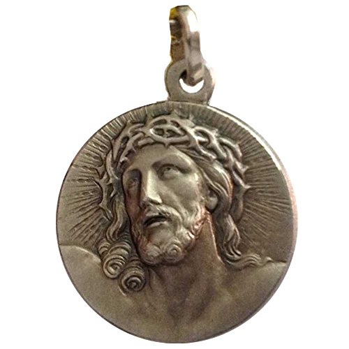Medalla Ecce Homo de Plata Maciza 925 - Santa Cara de Cristo