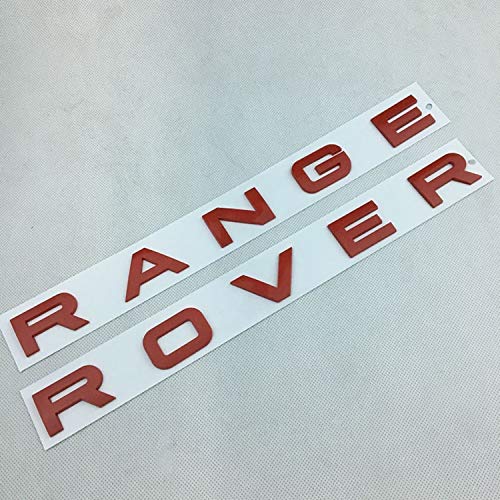 Car Decals Rangerover Pegatinas Carta de presentación del Logotipo Cerca de Aurora Deporte Inglés reinstala la Bandera (Color : Rojo)