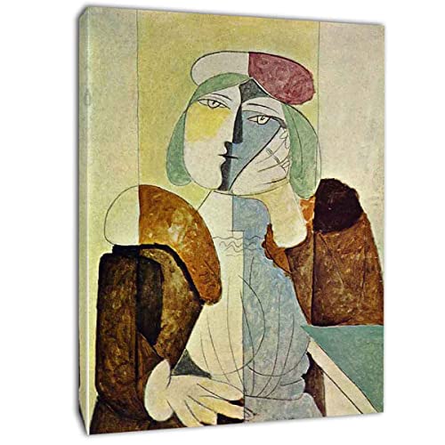 TANEGE Pablo Picasso Cuadro Decorativo Canvas Lienzo Impresión |Obras de Arte Para Paredes Del Hogar Montado En Bastidor De《Untitled》