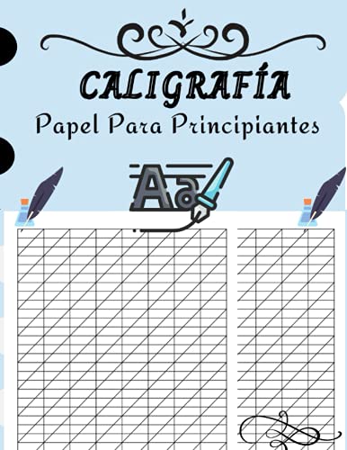 Caligrafía Papel: 150 hojas: papel de práctica de caligrafía y libro de trabajo para artistas de letras, principiantes