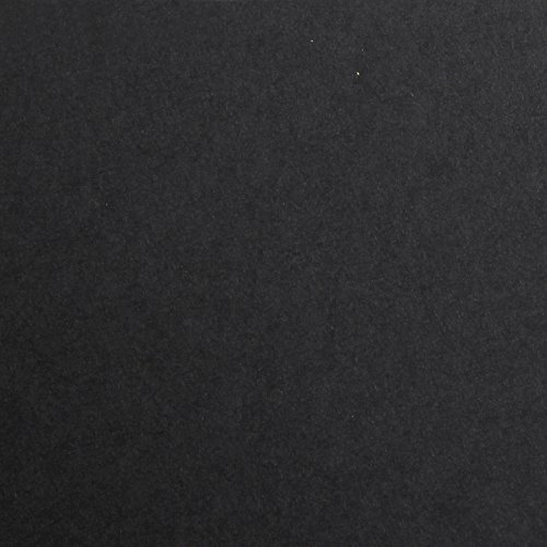 Clairefontaine 97350C - Lote de 25 hojas de papel de dibujo liso negro, A4, 21 x 29,7 cm, 120 g, ideal para dibujo y actividades creativas