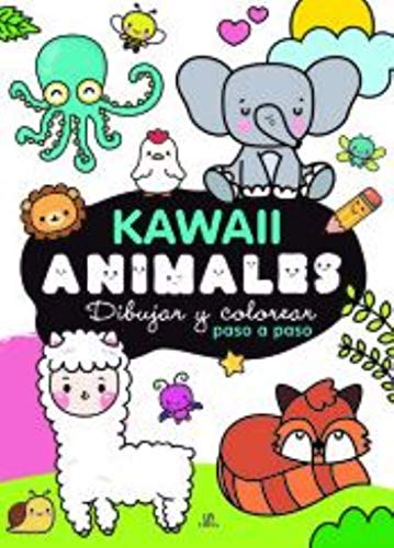 Animales. dibujar y Colorear Paso A Paso: 1 (Kawaii)
